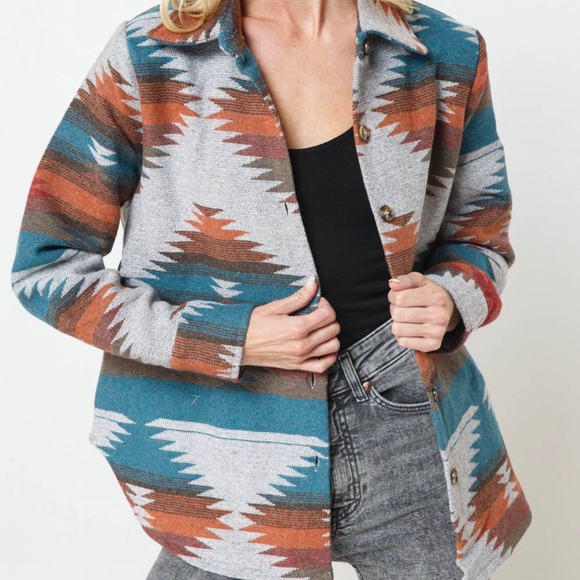 Aztec Rancher Yellowstone Shacket Jacket - Picture 5 of 12